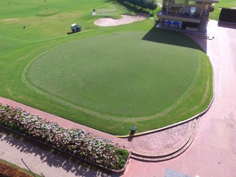 Construction of practice putting green